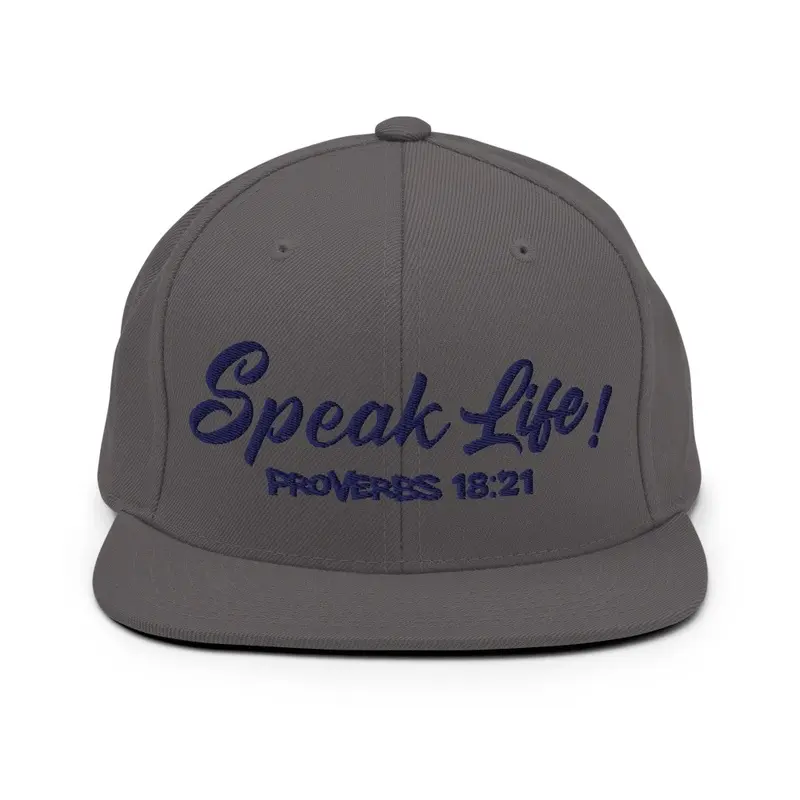 Speak Life!(Navy Blue Ink)